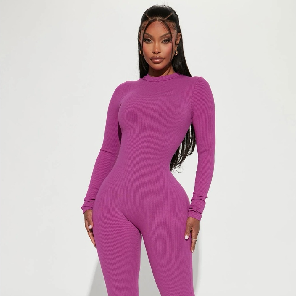 Long sleeve ribbed romper